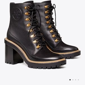 Tory Burch Miller Lug Sole Boots 7.5 NEW IN BOX